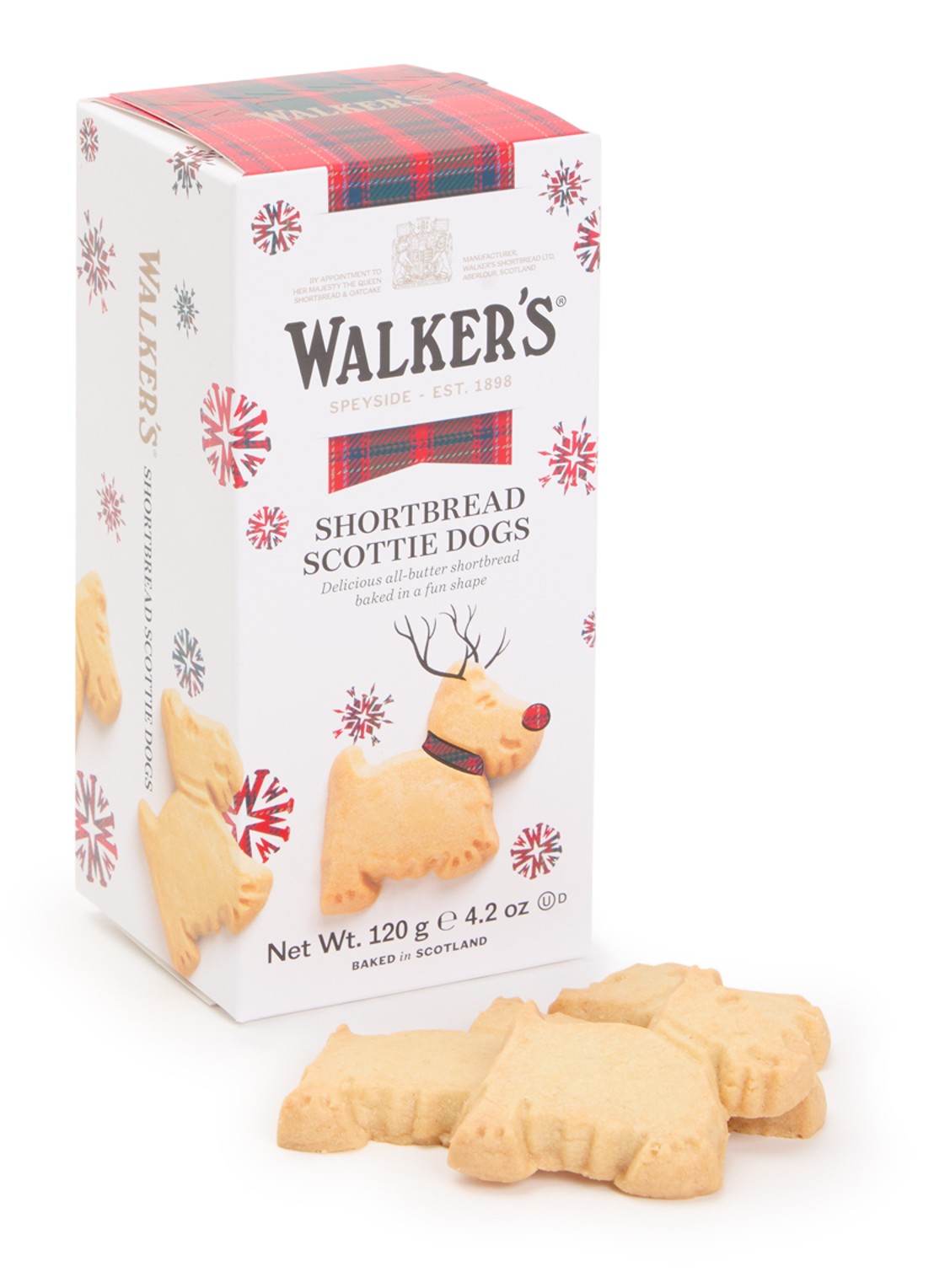Walkers Scottie Dogs roomboter zandkoekjes 120 gram - voorkant undefined