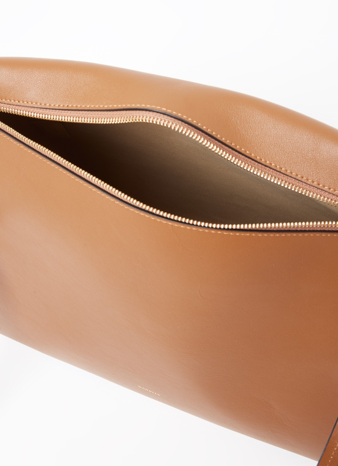 Wandler Jo schoudertas van kalfsleer - detail 4 cognac