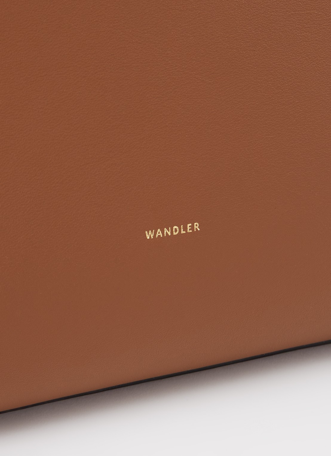 Wandler Jo schoudertas van kalfsleer - detail 6 cognac