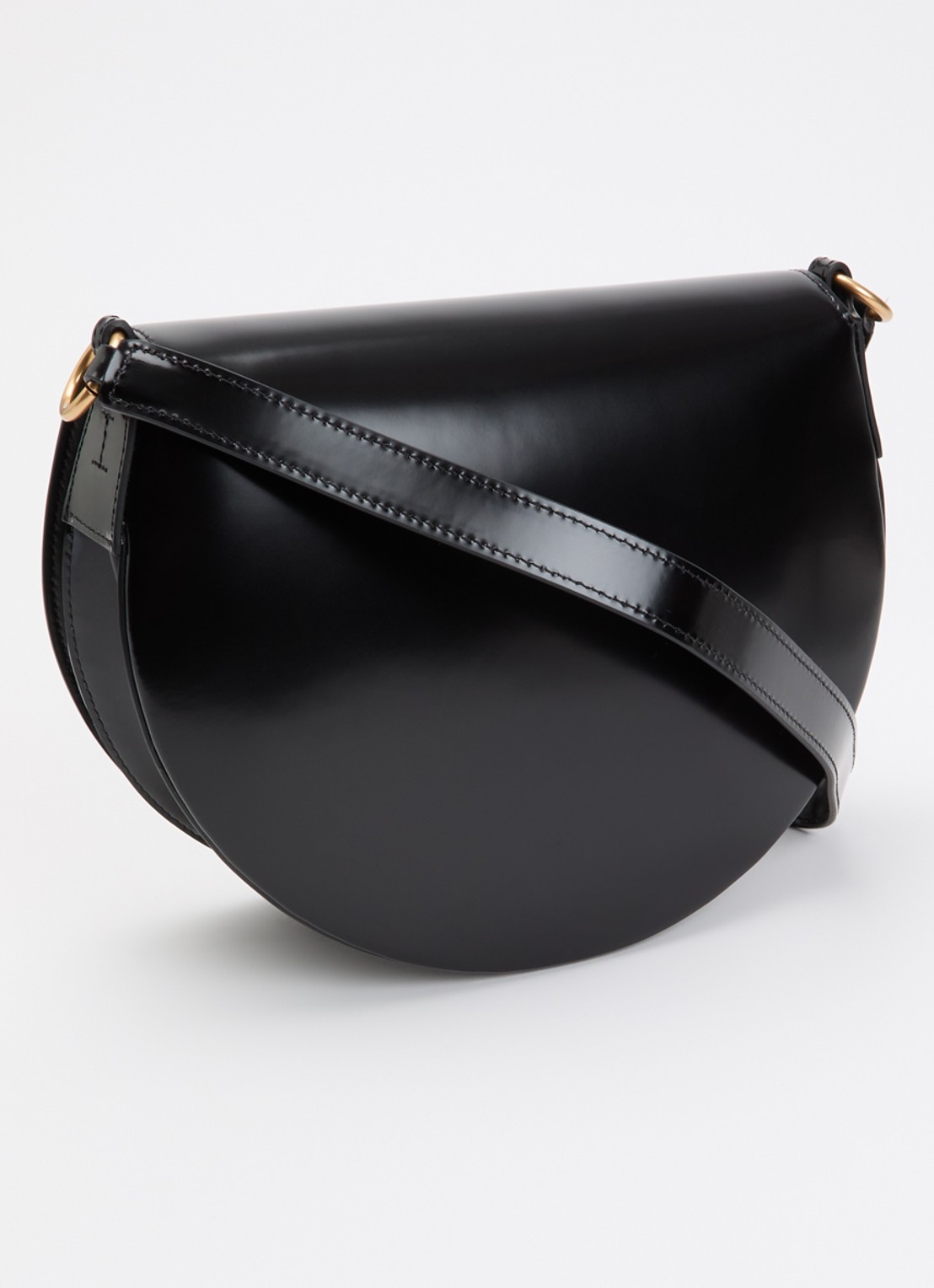 Wandler Kate crossbodytas van kalfsleer - achterkant zwart