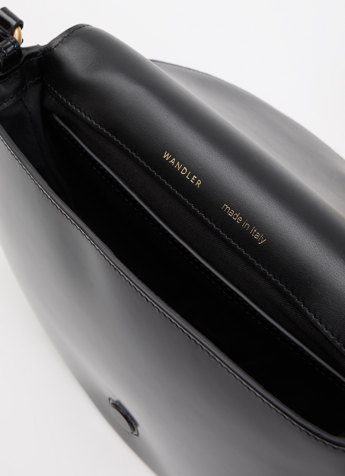 Wandler Kate crossbodytas van kalfsleer - detail 3 zwart
