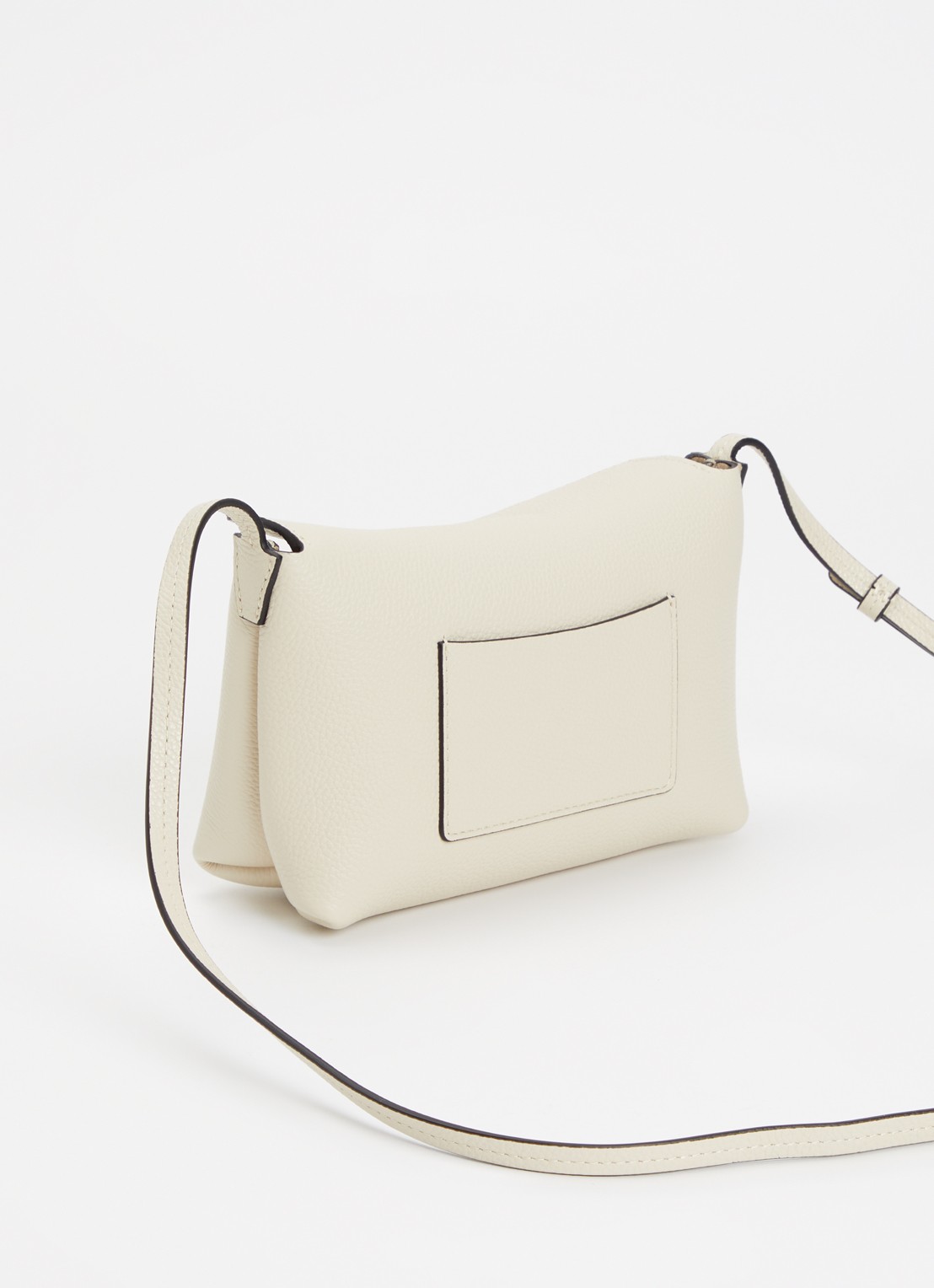 Wandler Penelope Slouch schoudertas van kalfsleer - achterkant 3 creme