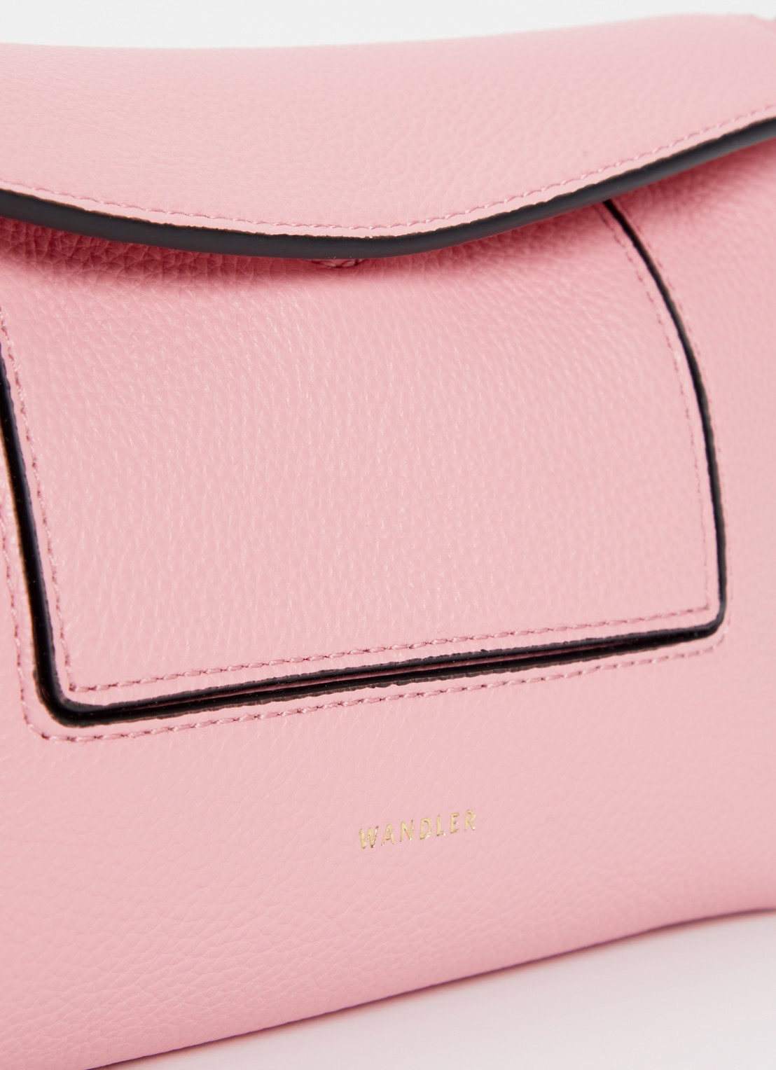 Wandler Penelope Slouch schoudertas van kalfsleer - detail 3 roze