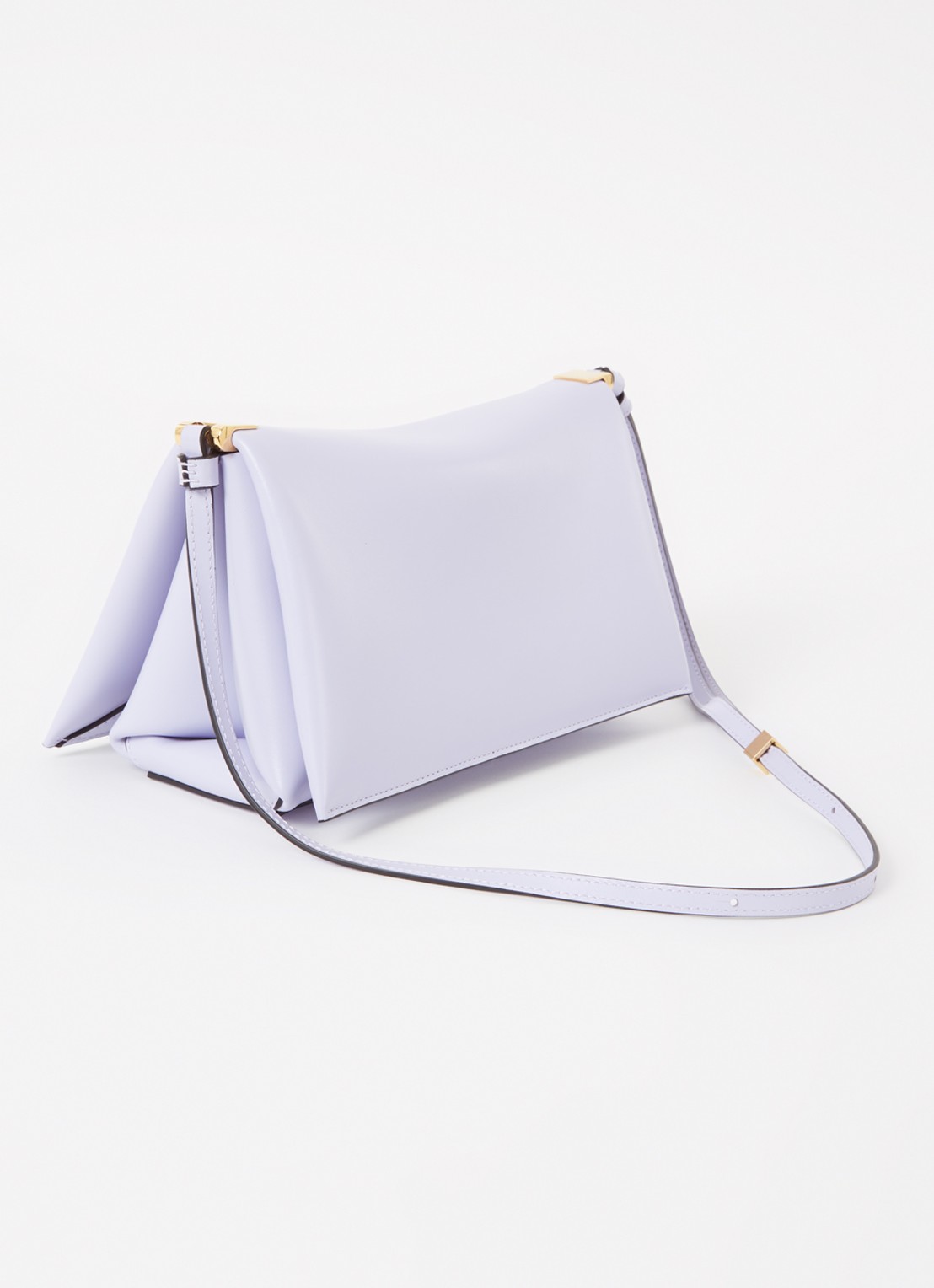 Wandler Uma Baguette crossbodytas van kalfsleer - achterkant 7 lila