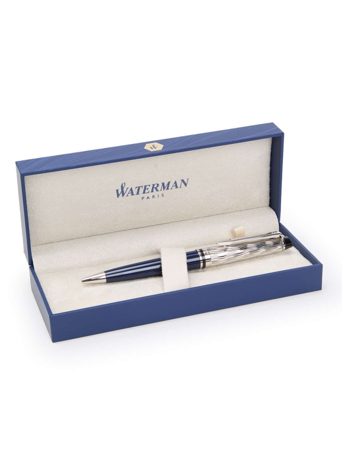 Waterman Balpen Waterman Expert SE Deluxe Blue CT - voorkant donkerblauw