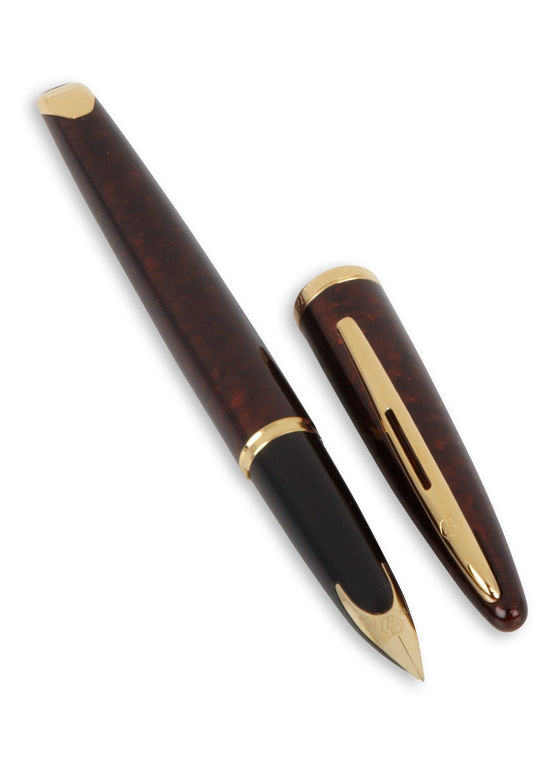 Waterman Carène vulpen - voorkant donkerbruin