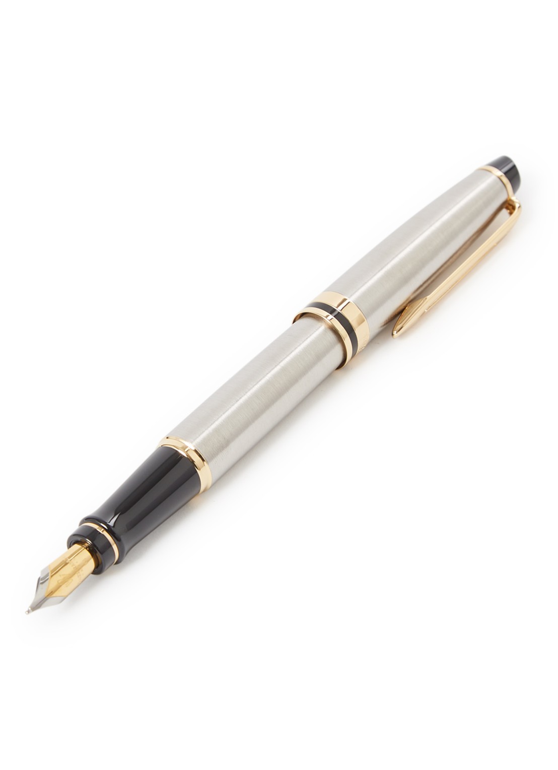 Waterman Expert GT vulpen van roestvrij staal - voorkant zilver