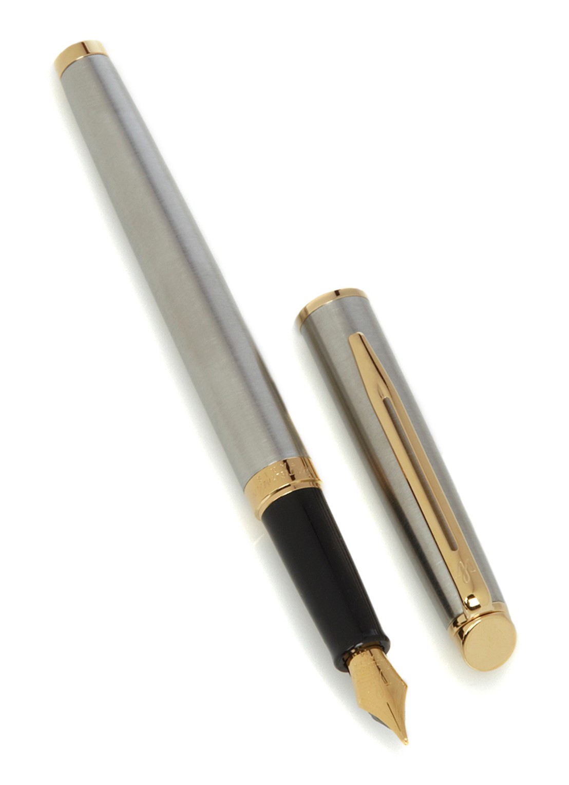 Waterman Hémisphère vulpen - voorkant zilver