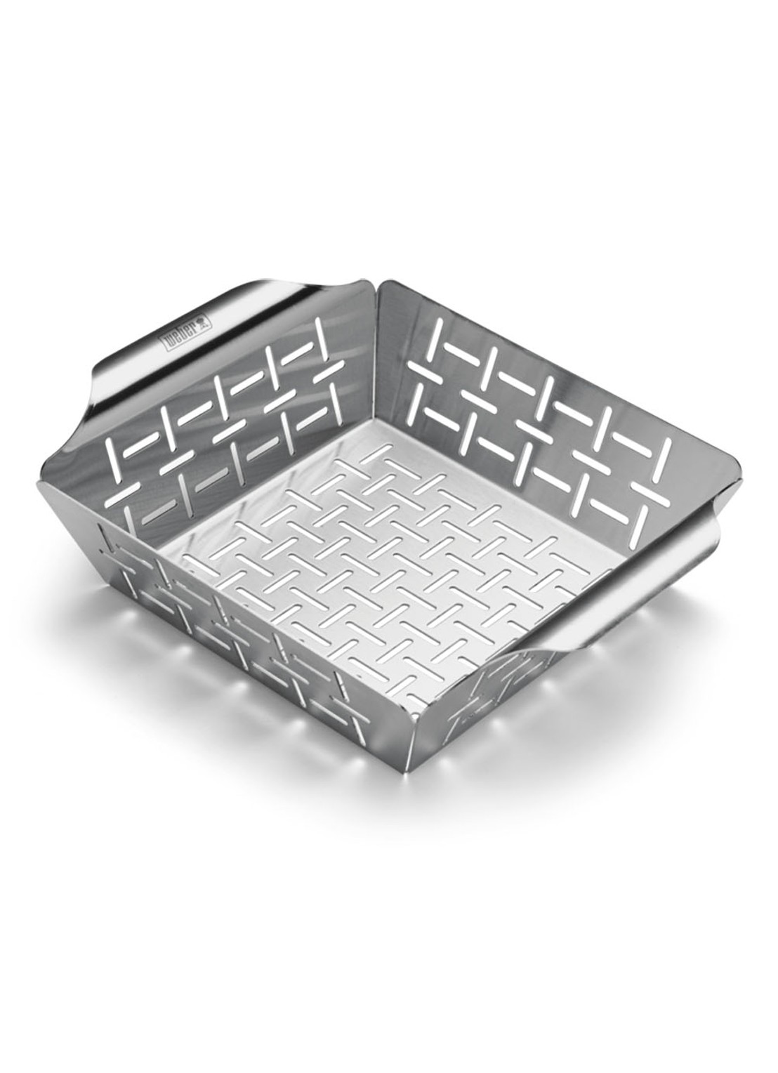 Weber Deluxe barbecue grillkorf - voorkant zilver