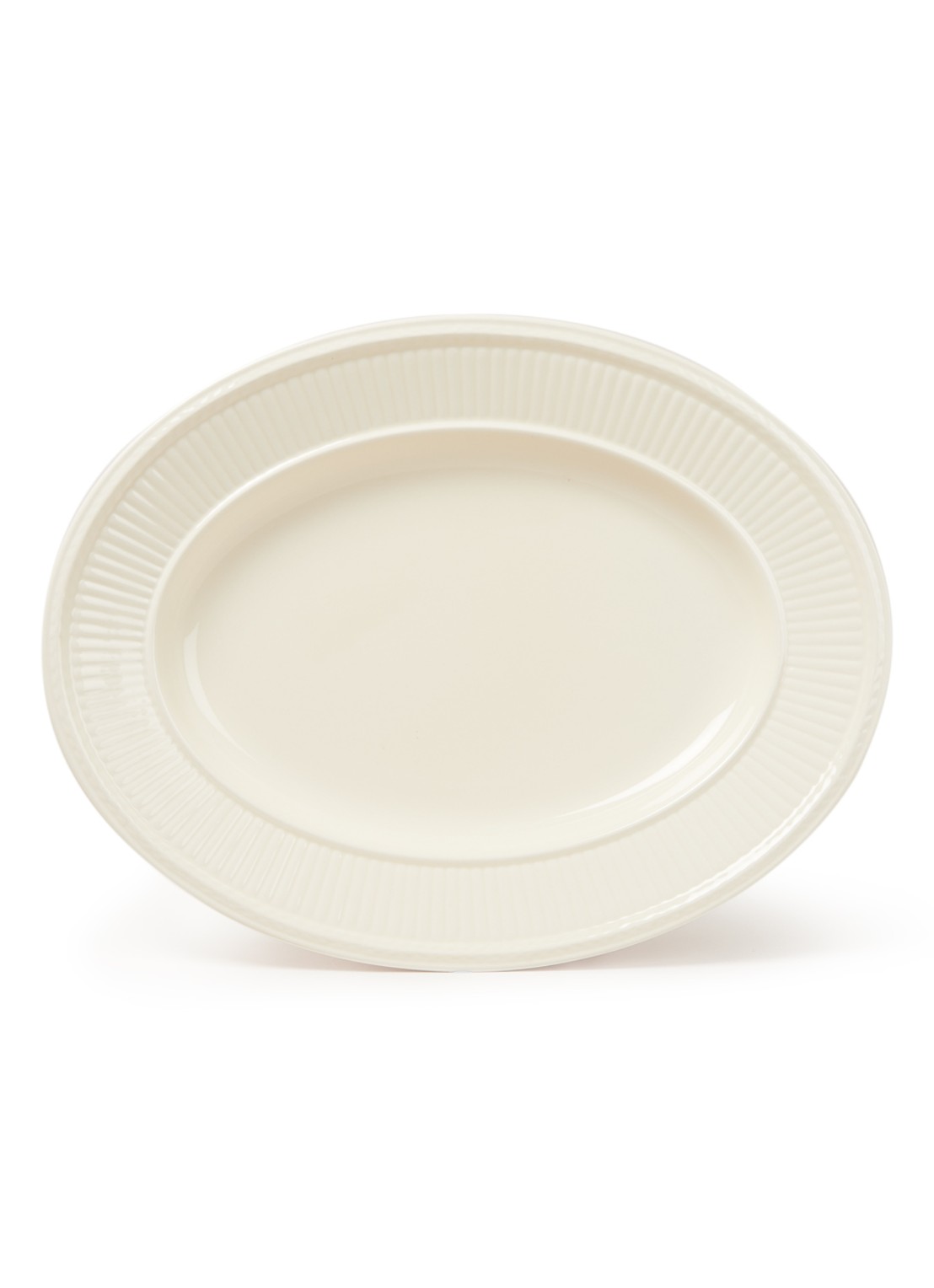 Wedgwood Edme serveerschaal 35 cm - voorkant gebroken wit