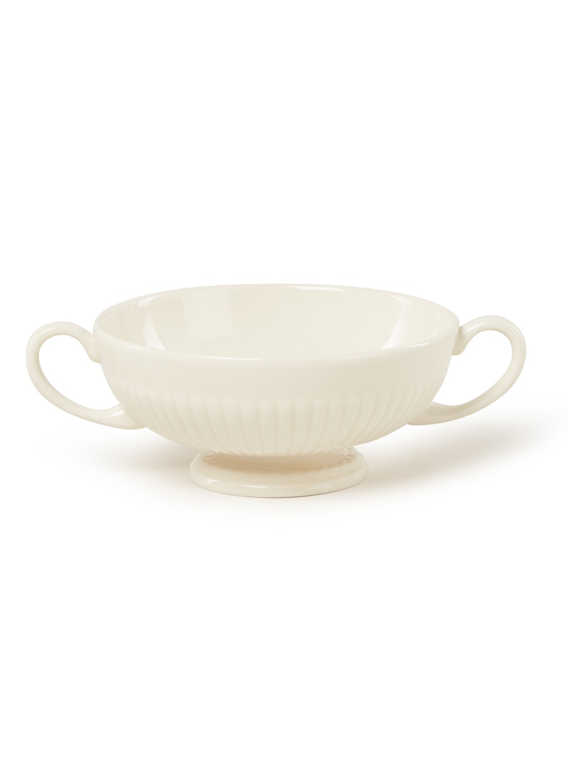 Wedgwood Edme soepkom 21 cl - voorkant 2 gebroken wit