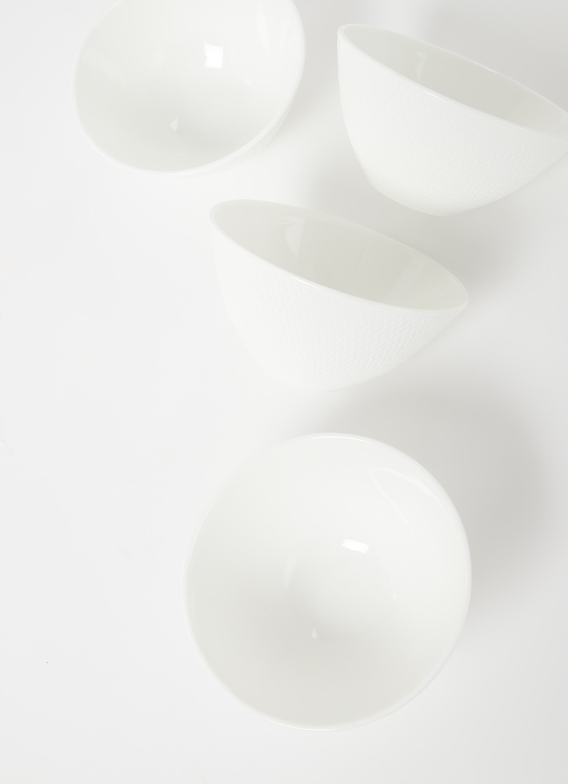 Wedgwood Gio dipschaal 12 cm set van 4 - voorkant 2 wit