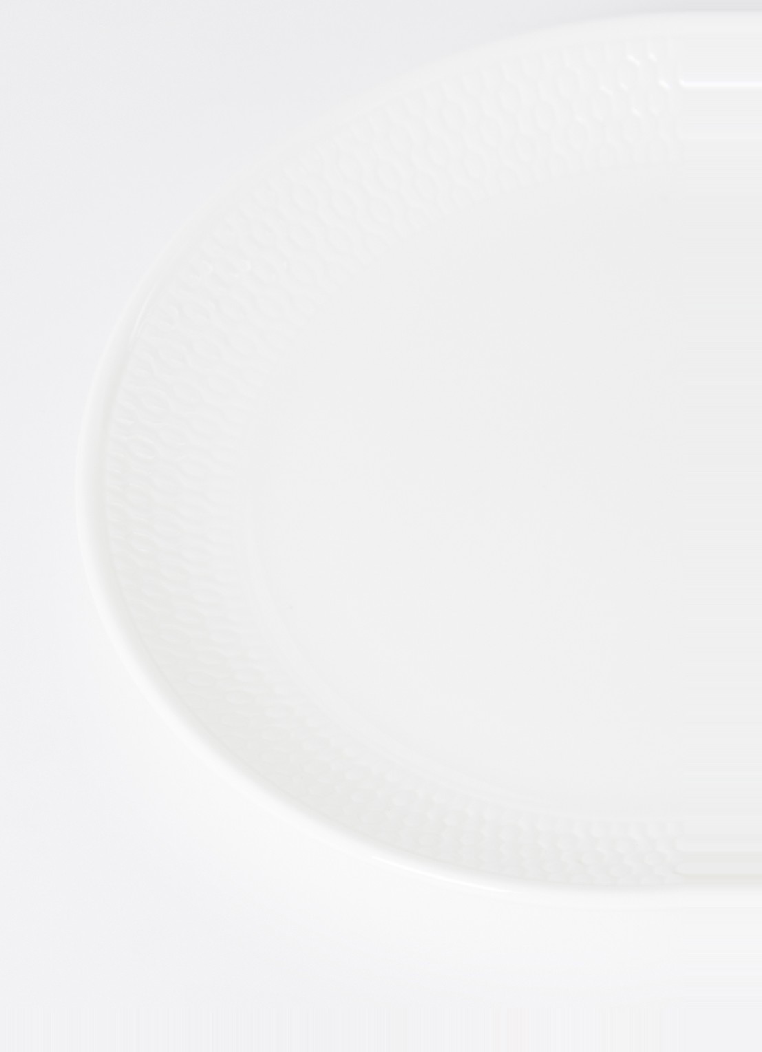 Wedgwood Gio gebakbordje 17 cm - detail 2 gebroken wit
