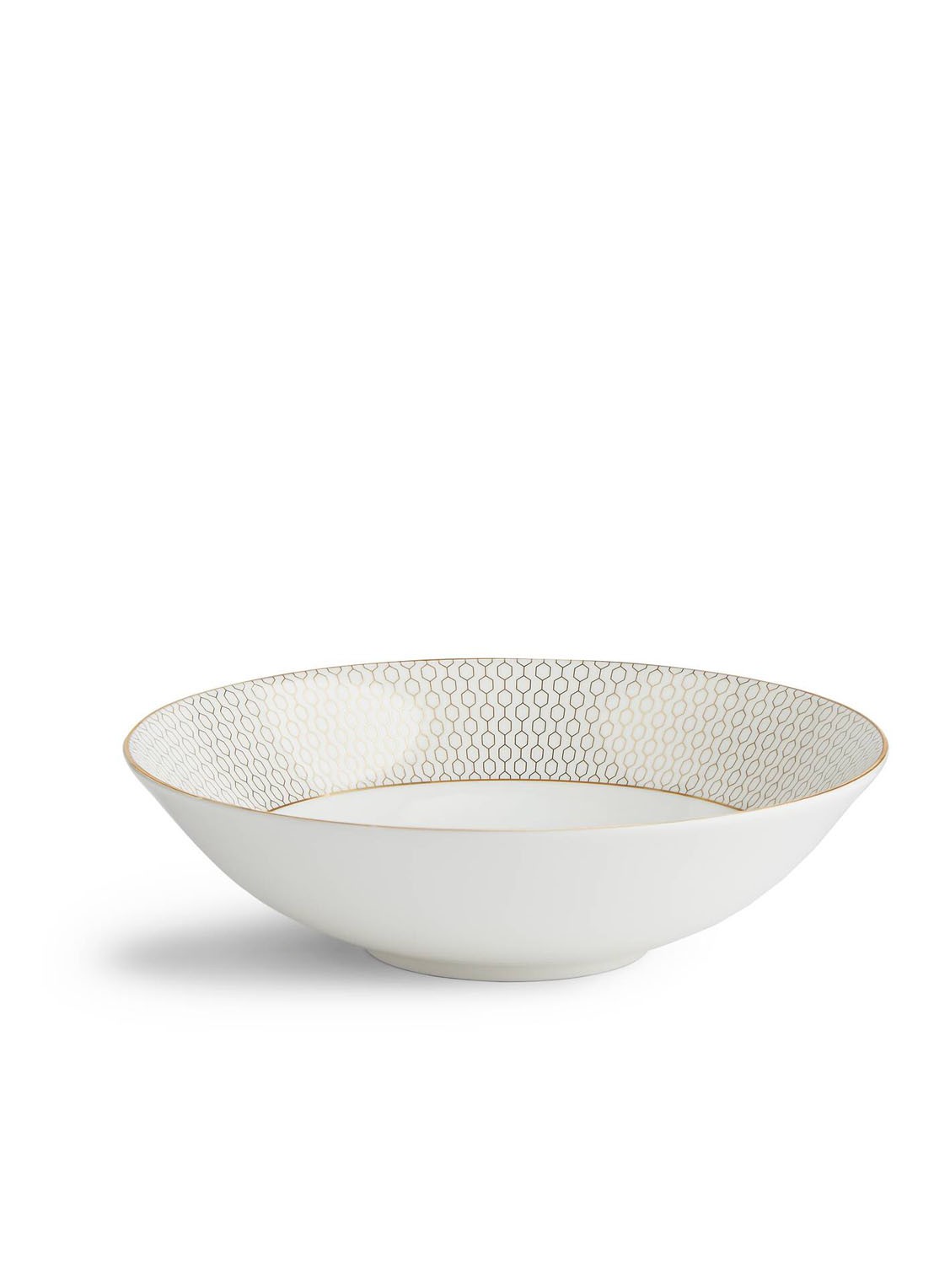 Wedgwood Gio Gold diep bord 21 cm - voorkant wit