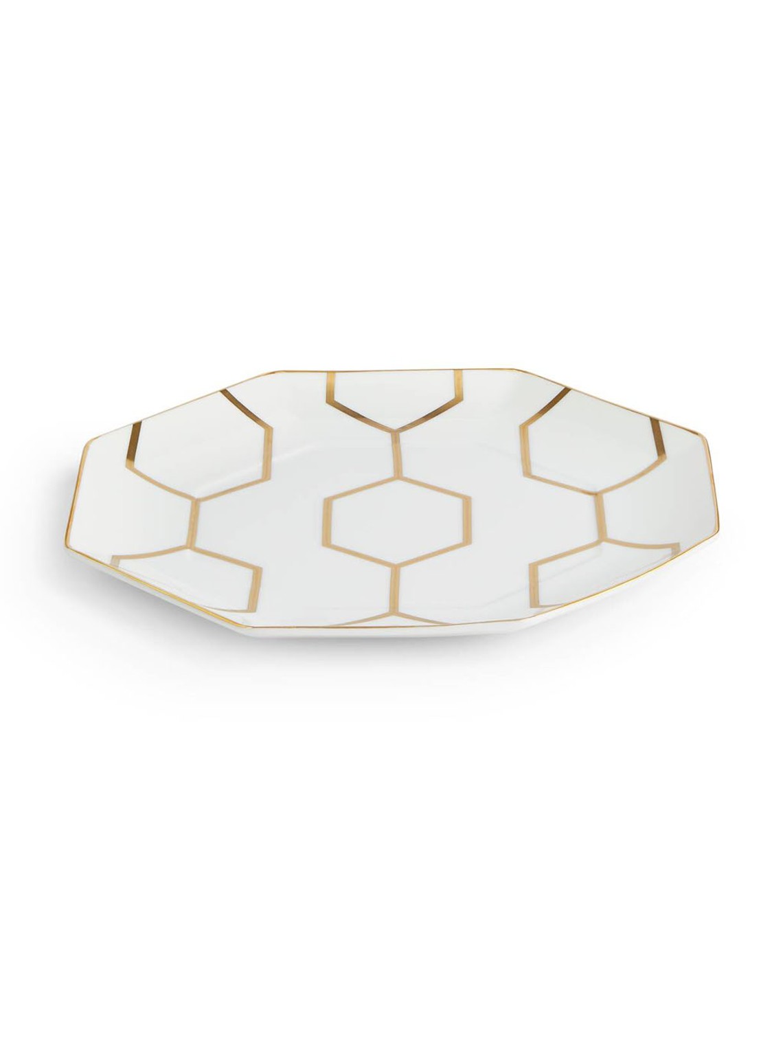Wedgwood Gio Gold dinerbord 23 cm - detail wit
