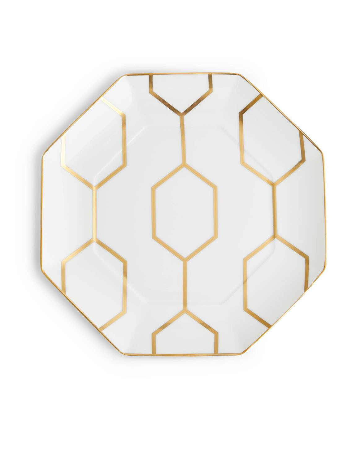 Wedgwood Gio Gold dinerbord 23 cm - voorkant 3 wit