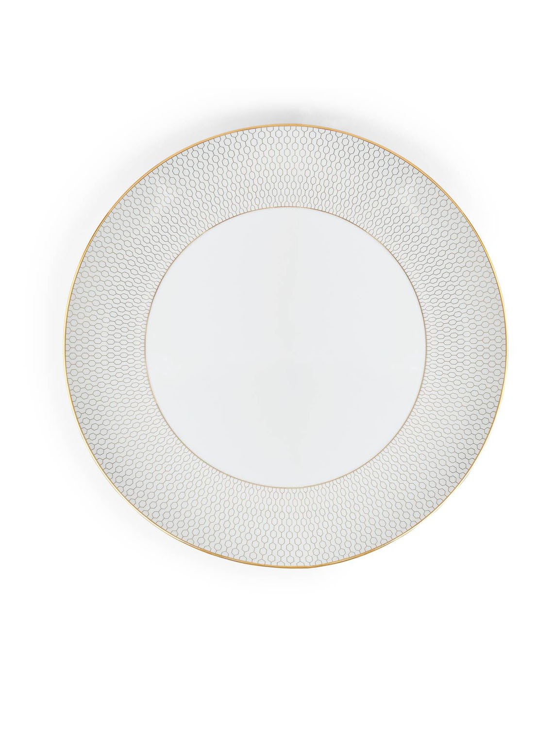 Wedgwood Gio Gold dinerbord 28 cm - voorkant gebroken wit