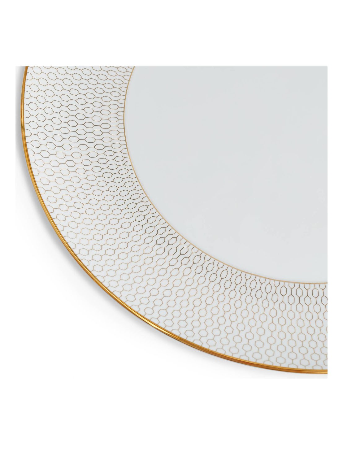 Wedgwood Gio Gold dinerbord 28 cm - voorkant 2 gebroken wit