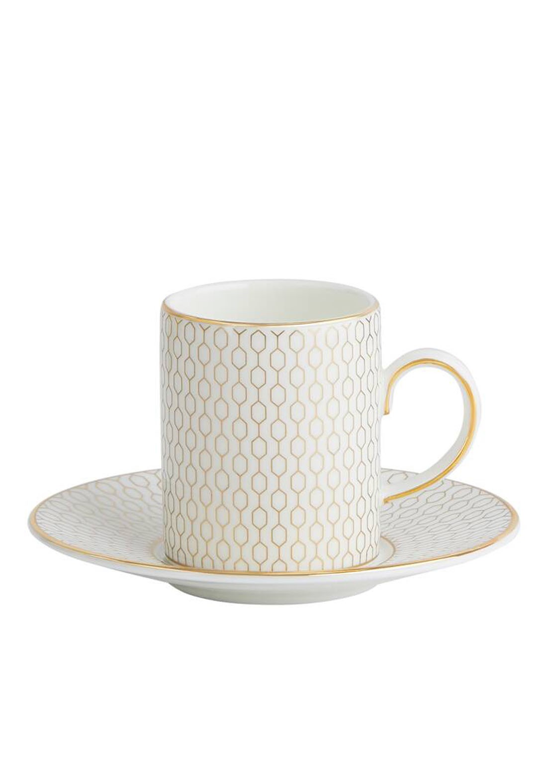 Wedgwood Gio Gold espressokopje met schotel 7,3 cl  - detail 3 gebroken wit
