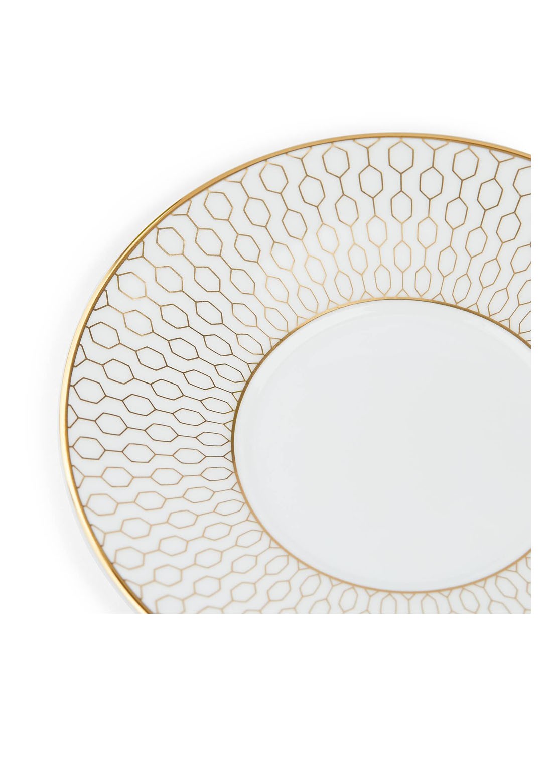 Wedgwood Gio Gold espressokopje met schotel 7,3 cl  - voorkant 7 gebroken wit