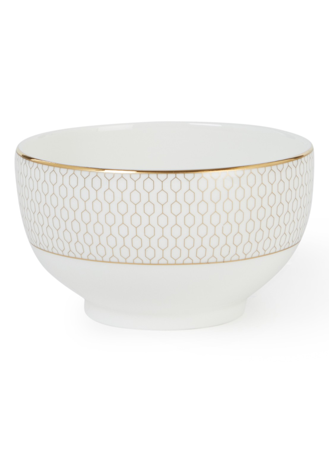 Wedgwood Gio Gold kom 11 cm - voorkant wit