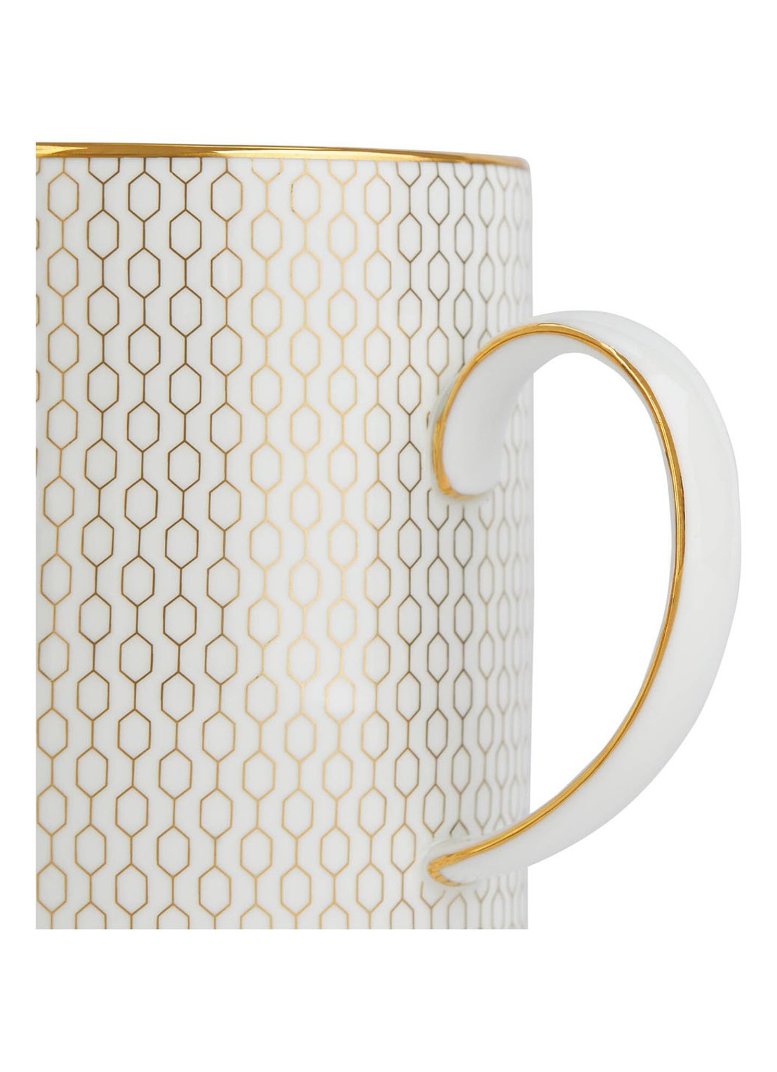 Wedgwood Gio Gold kopje 34 cl - detail gebroken wit