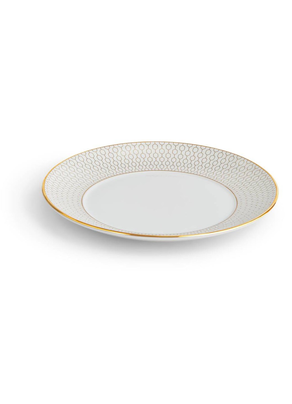Wedgwood Gio Gold ontbijtbord 17 cm - detail wit