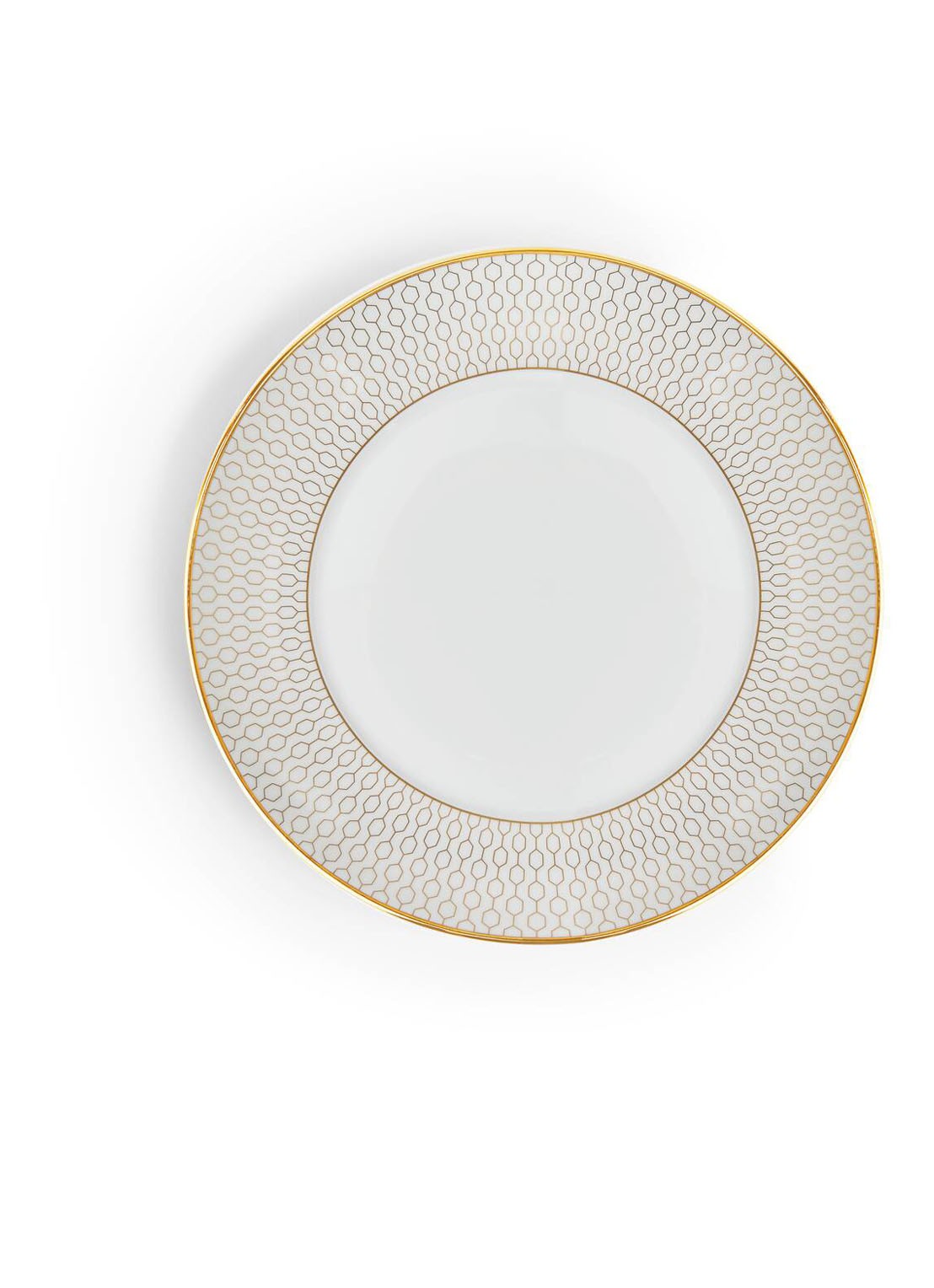 Wedgwood Gio Gold ontbijtbord 17 cm - voorkant 3 wit