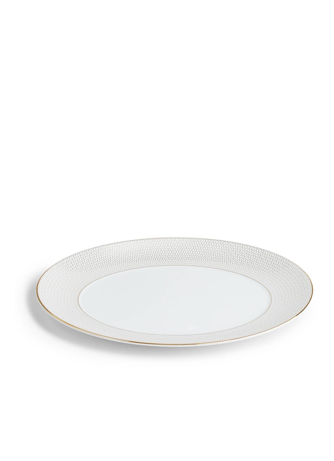 Wedgwood Gio Gold ovale serveerschaal 33 cm - detail 3 wit