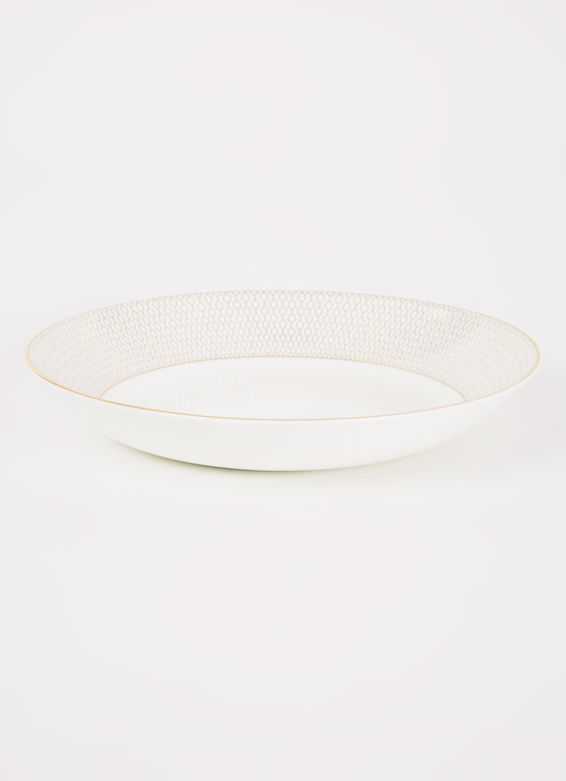 Wedgwood Gio Gold pastabord 24 cm - voorkant 4 wit