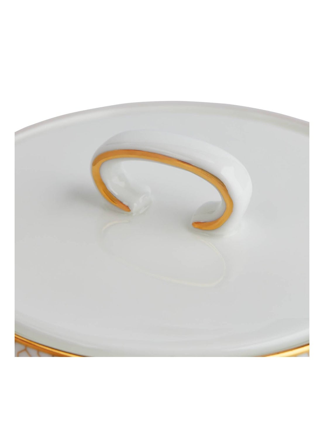 Wedgwood Gio Gold suikerpot en melkkan 2-delig - voorkant 4 wit