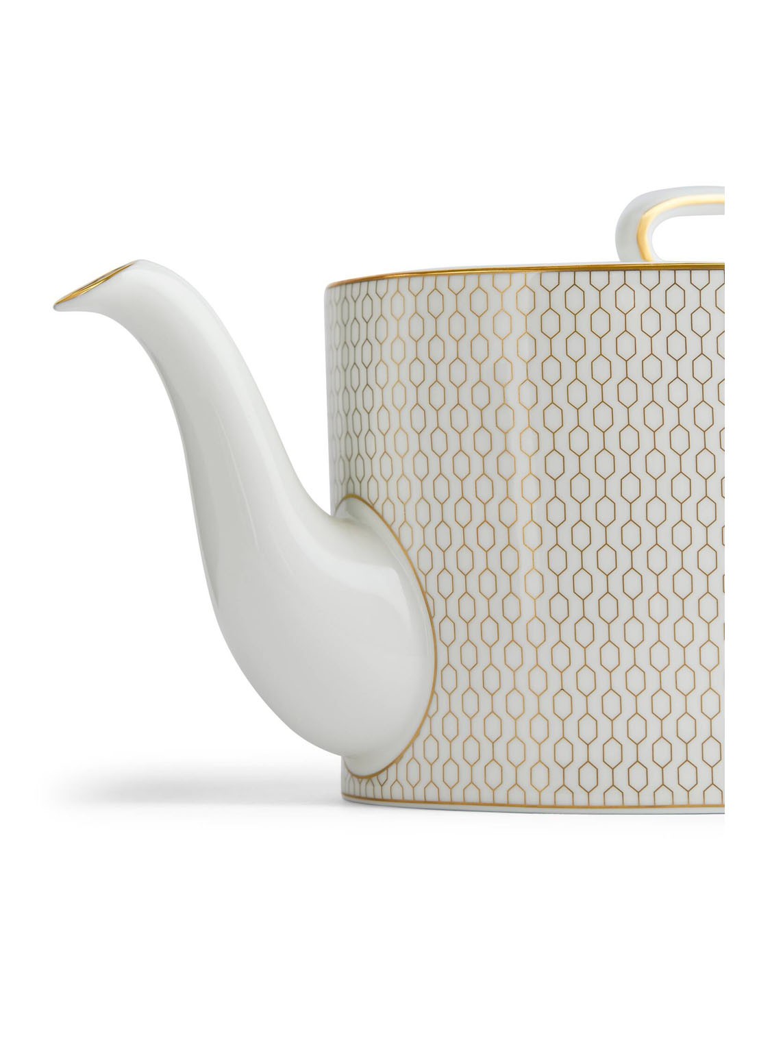 Wedgwood Gio Gold theepot 1 liter - detail wit