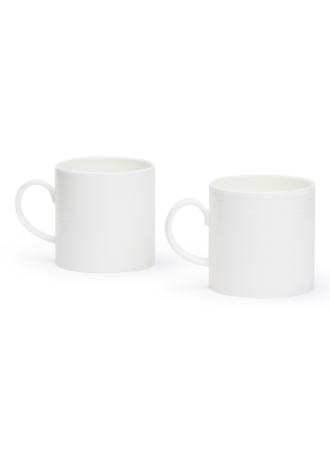 Wedgwood Gio kopje 29,3 cl set van 2 - voorkant wit