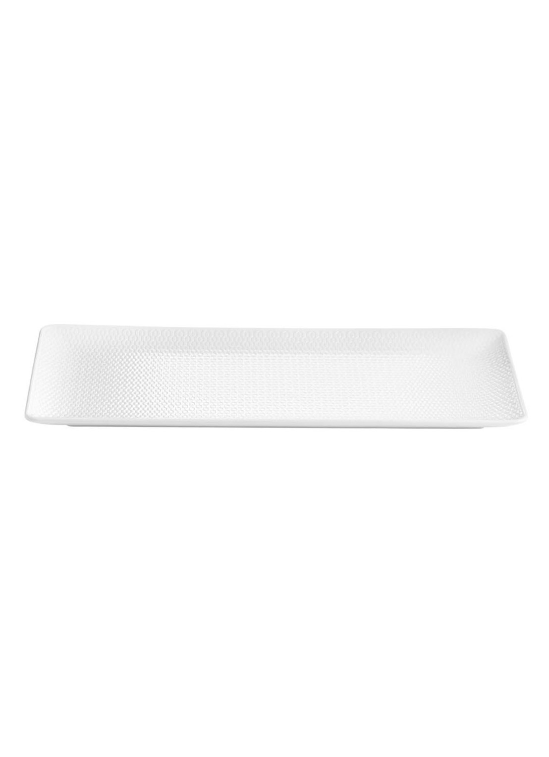 Wedgwood Gio Rect serveerschaal 32 cm - voorkant 3 wit