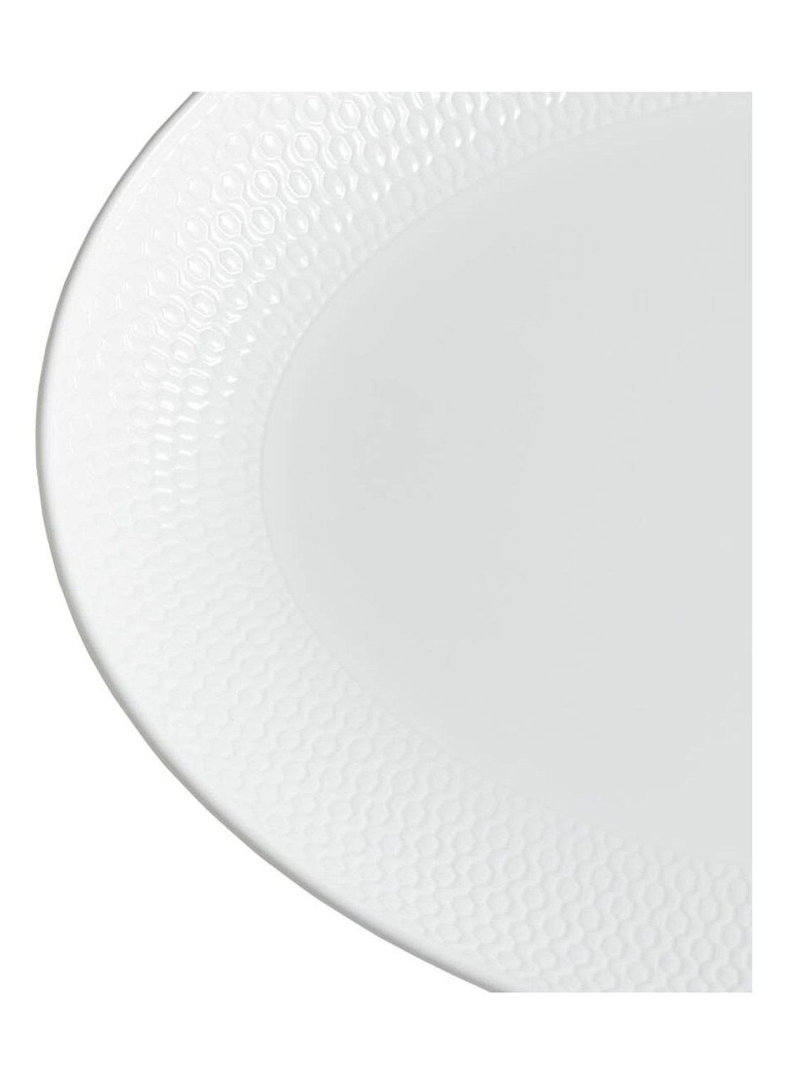 Wedgwood Gio serveerschaal 30 cm  - voorkant 3 gebroken wit