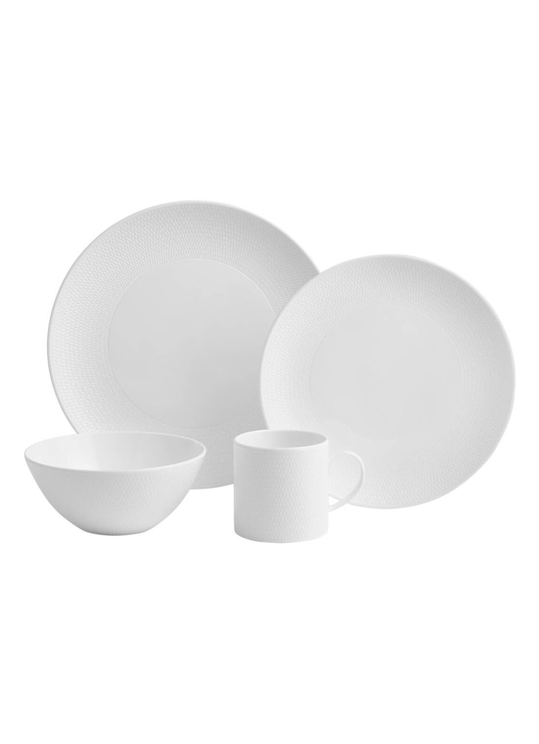 Wedgwood Gio serviesset 16-delig - voorkant 5 wit
