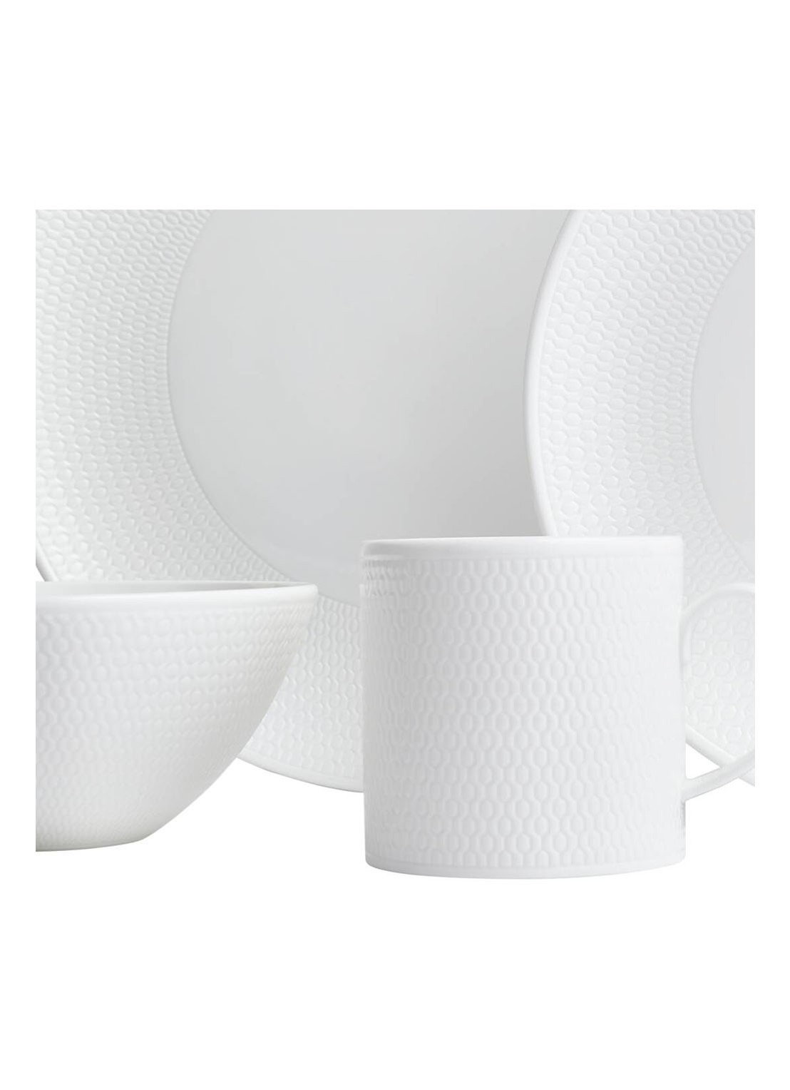 Wedgwood Gio serviesset 16-delig - voorkant 6 wit