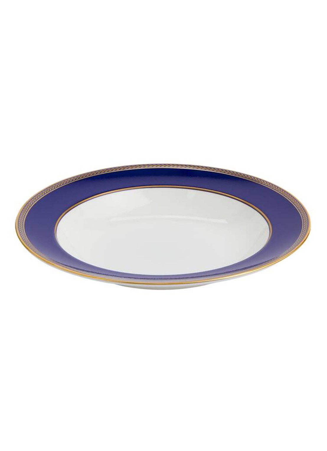 Wedgwood Renaissance Gold diep bord 23 cm - voorkant 2 kobaltblauw