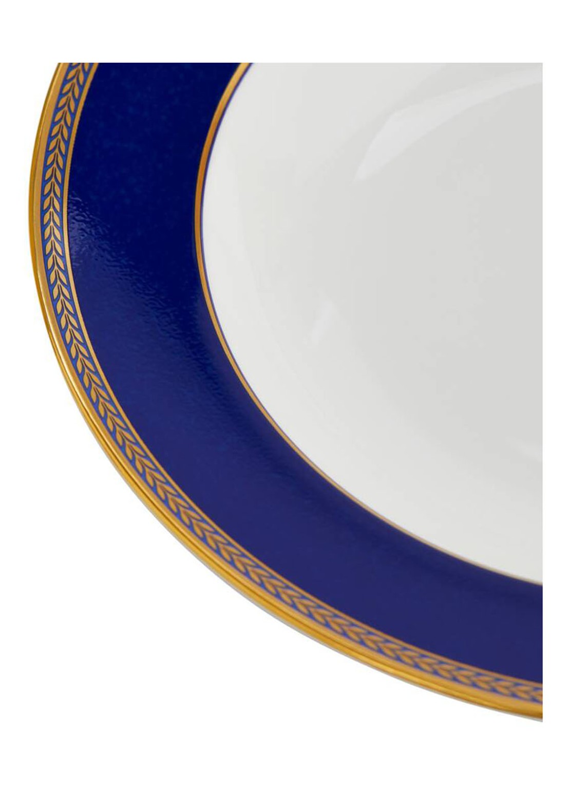 Wedgwood Renaissance Gold diep bord 23 cm - voorkant 3 kobaltblauw