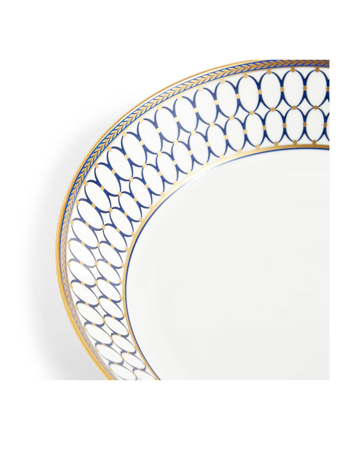 Wedgwood Renaissance Gold diep bord 24 cm - detail gebroken wit