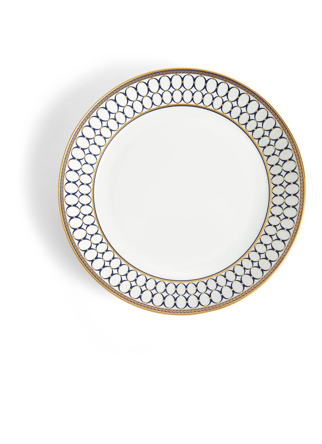 Wedgwood Renaissance Gold diep bord 24 cm - voorkant 3 gebroken wit