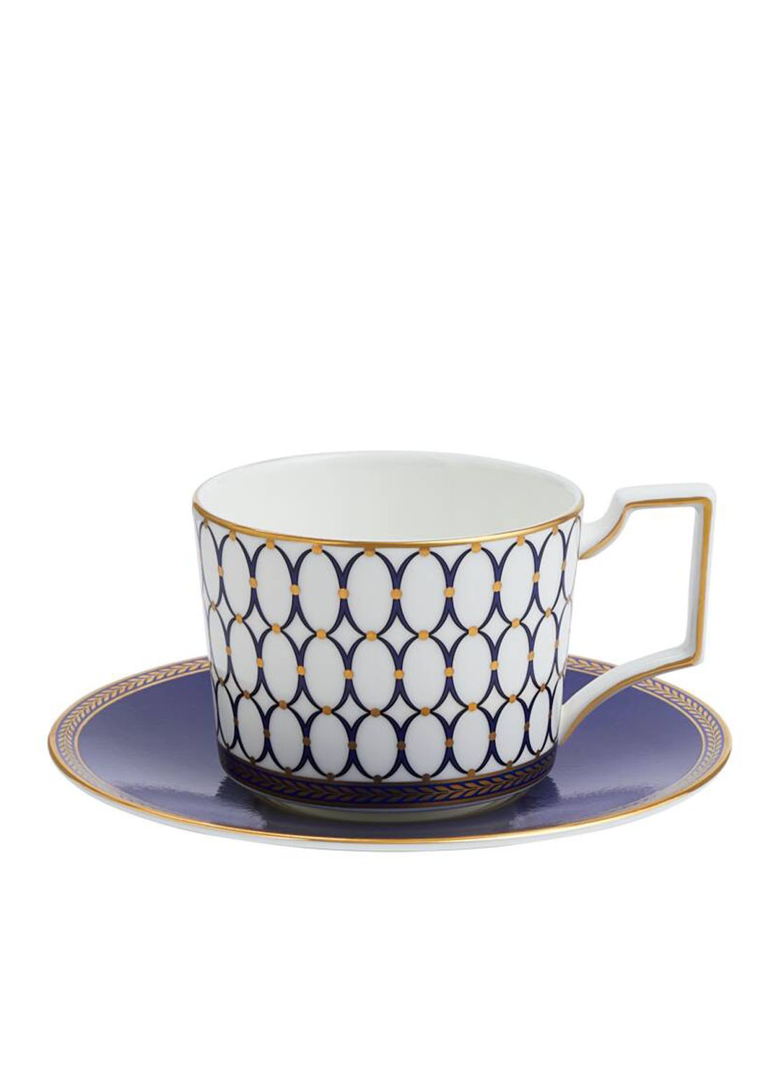 Wedgwood Renaissance Gold kop en schotel 22 cl set van 2 - detail 6 blauw
