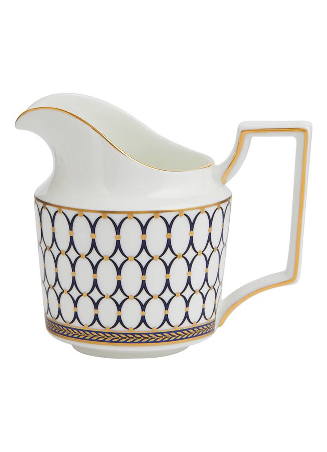 Wedgwood Renaissance Gold melkkan 20 cl  - voorkant 2 gebroken wit