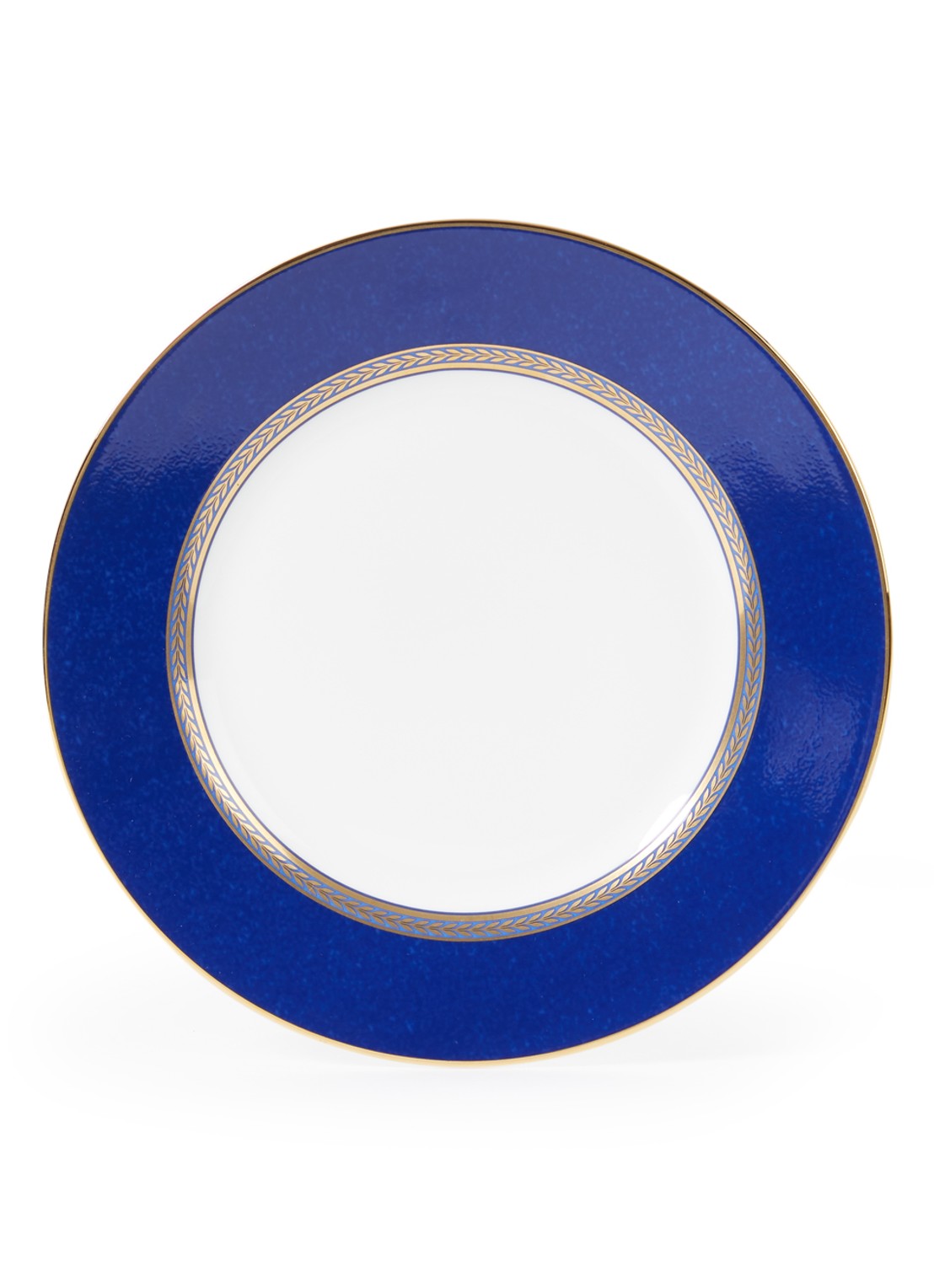 Wedgwood Renaissance Gold ontbijtbord 20 cm - voorkant 3 royalblauw