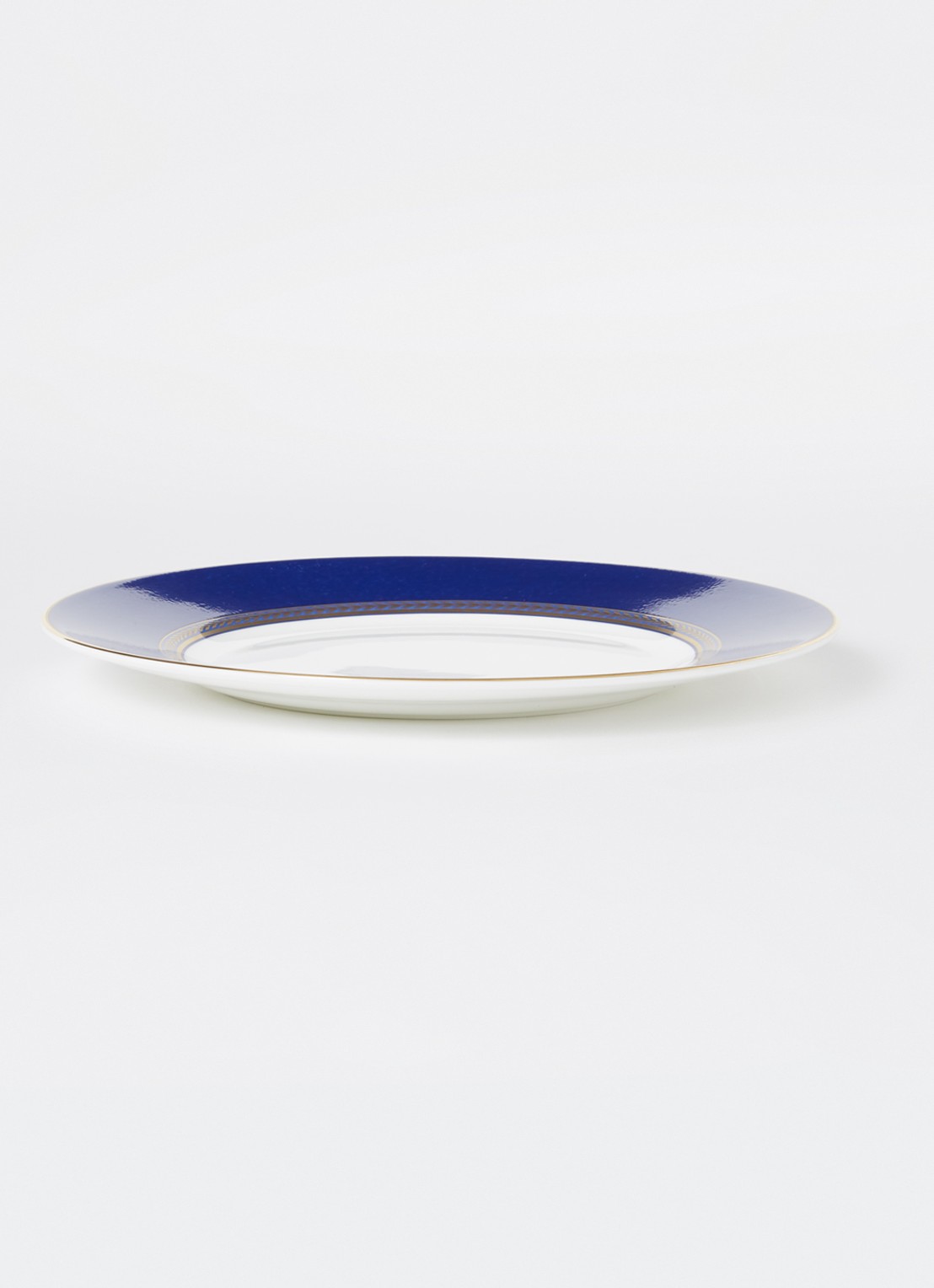 Wedgwood Renaissance Gold ontbijtbord 20 cm - voorkant 4 royalblauw