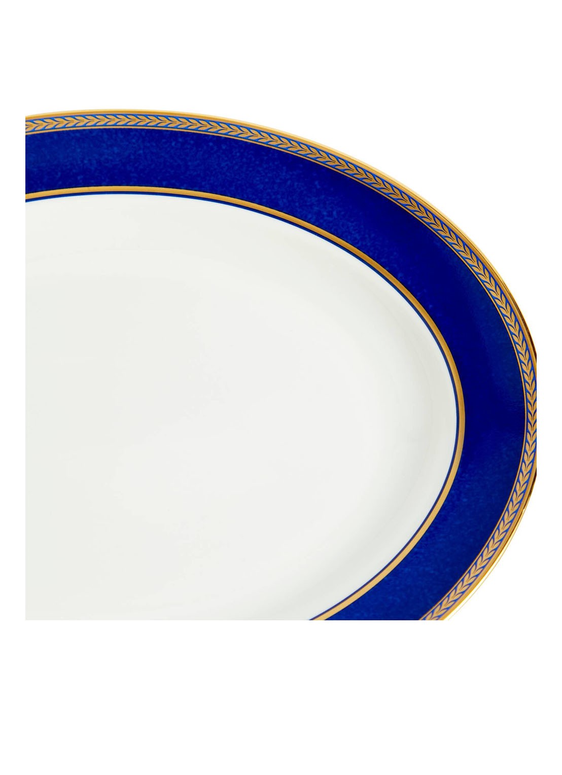 Wedgwood Renaissance Gold ovale serveerschaal 28 cm - detail 5 royalblauw