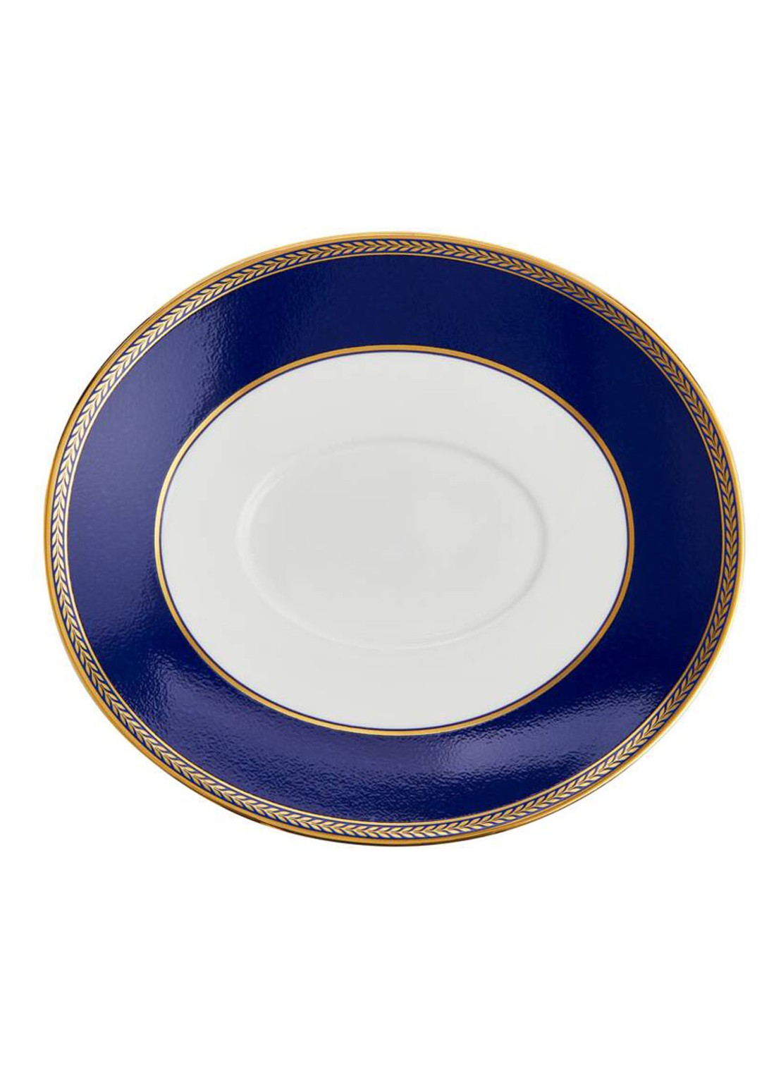 Wedgwood Renaissance Gold serveerschaal 21 cm - detail 4 royalblauw