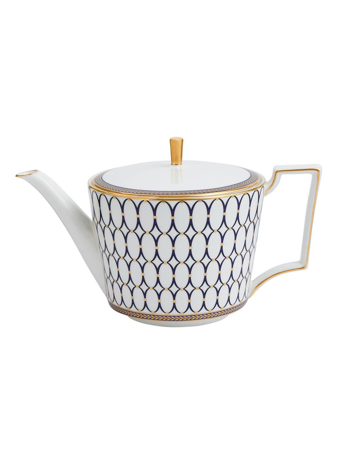 Wedgwood Renaissance Gold theepot 1 liter - voorkant 2 gebroken wit