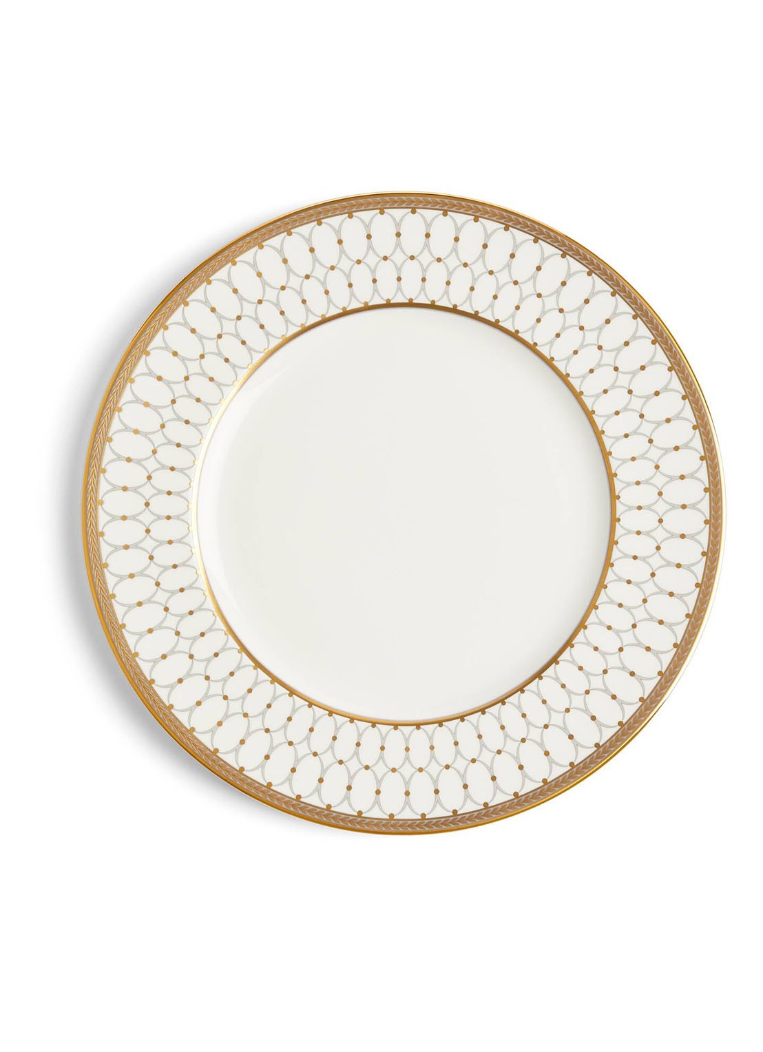 Wedgwood Renaissance Grey dinerbord 27 cm  - voorkant wit