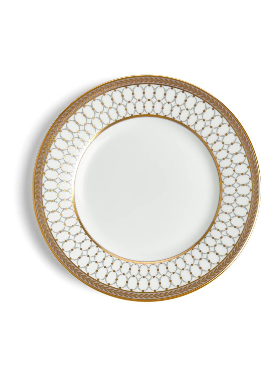Wedgwood Renaissance Grey gebaksbordje15,4 cm  - voorkant 4 wit